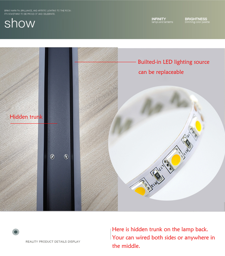 Long Strip LED Elegant Wall Lamp | Stornfield