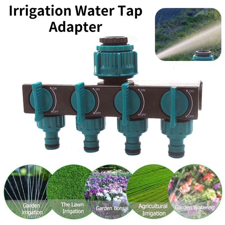 4-Way Garden Tap Water Splitter | Stornfield