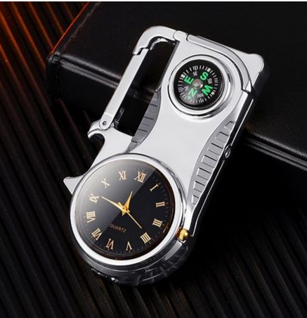 Compass Fire Camping Windproof Lighter Watch | Stornfield