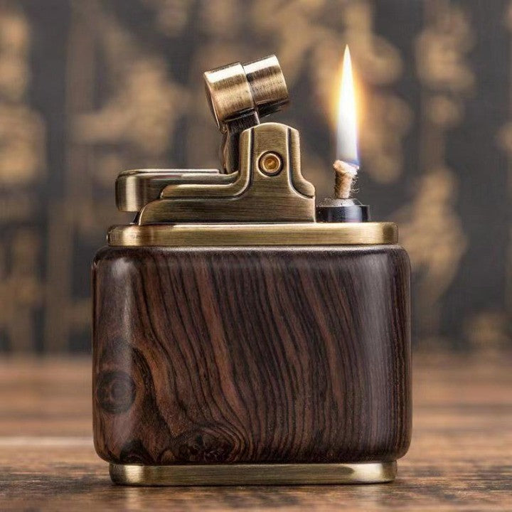 Wooden Vintage Spark Kerosene Lighter | Stornfield