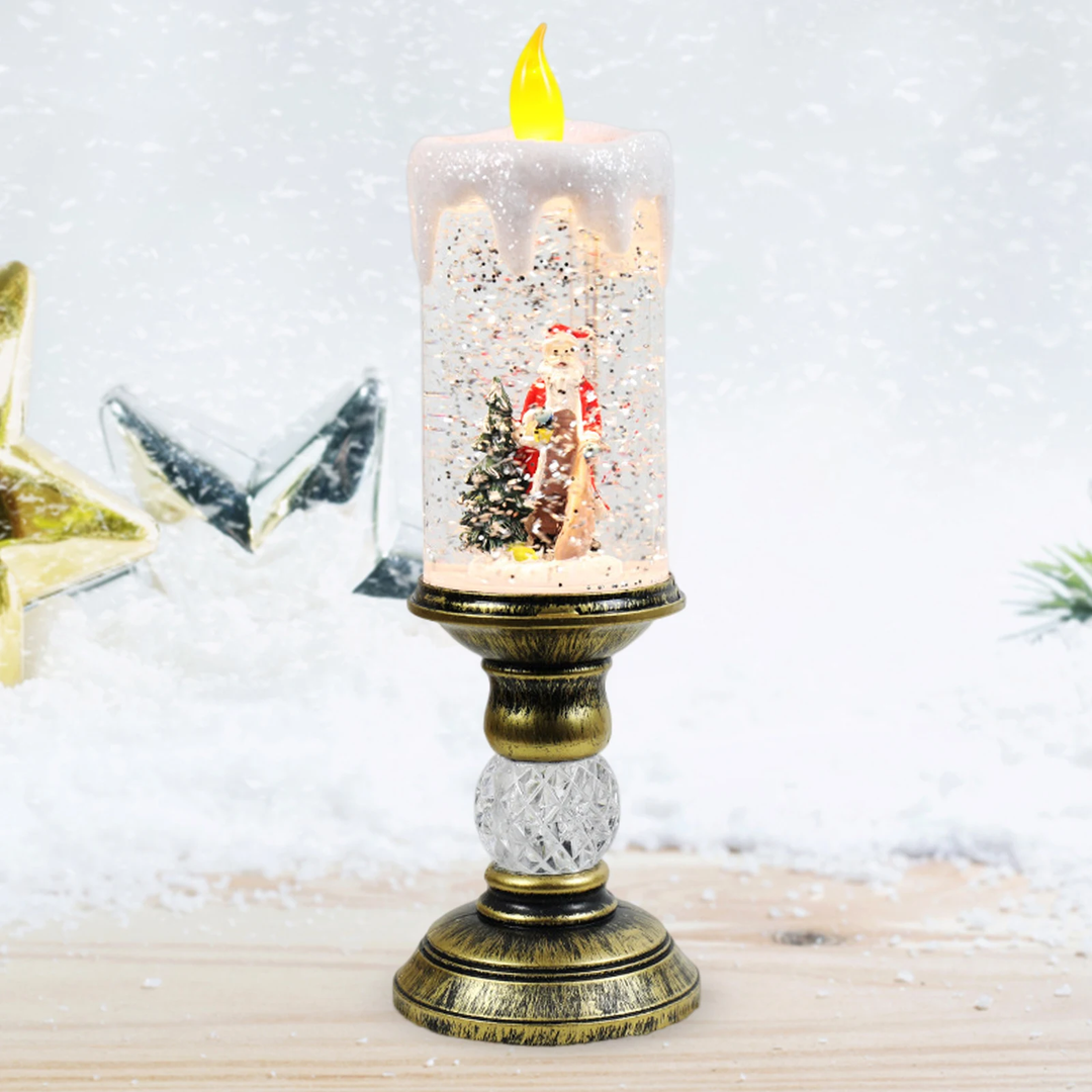 Crystal Echo Christmas Water Candle | Stornfield