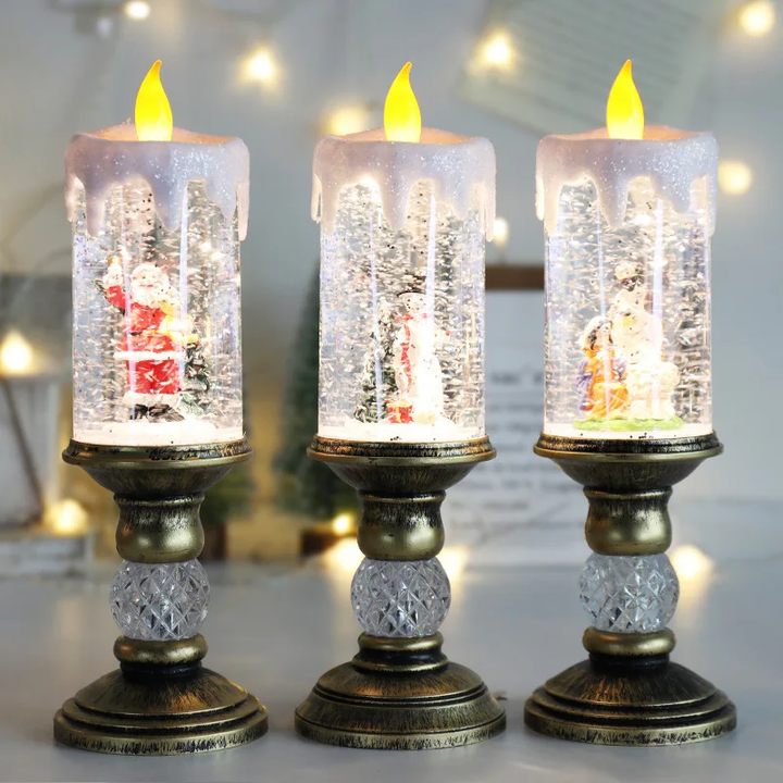 Crystal Echo Christmas Water Candle | Stornfield
