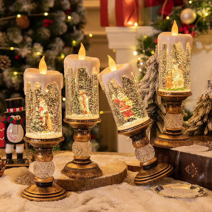 Crystal Echo Christmas Water Candle | Stornfield