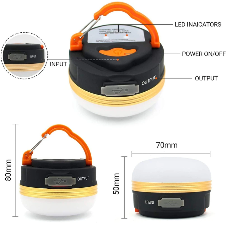 Practical Camping Magnetic LED Rechargeable Light | Stornfield