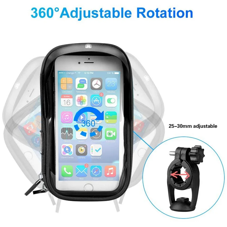 Motorcycle Handlebar  Waterproof Universal Phone Holder | Stornfield