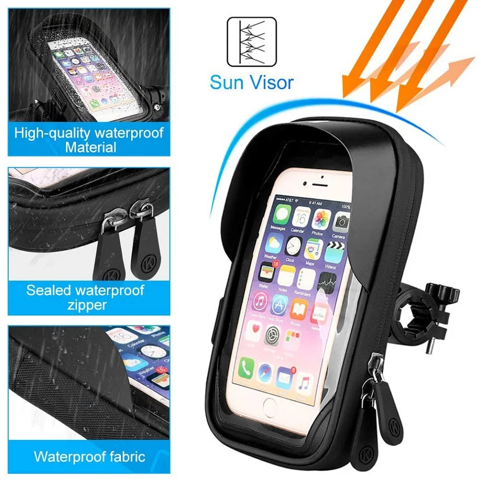 Motorcycle Handlebar  Waterproof Universal Phone Holder | Stornfield