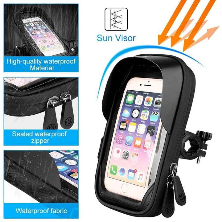Motorcycle Handlebar  Waterproof Universal Phone Holder | Stornfield