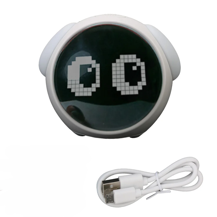 Cute Expression Night Light Alarm Clock | Stonrfield