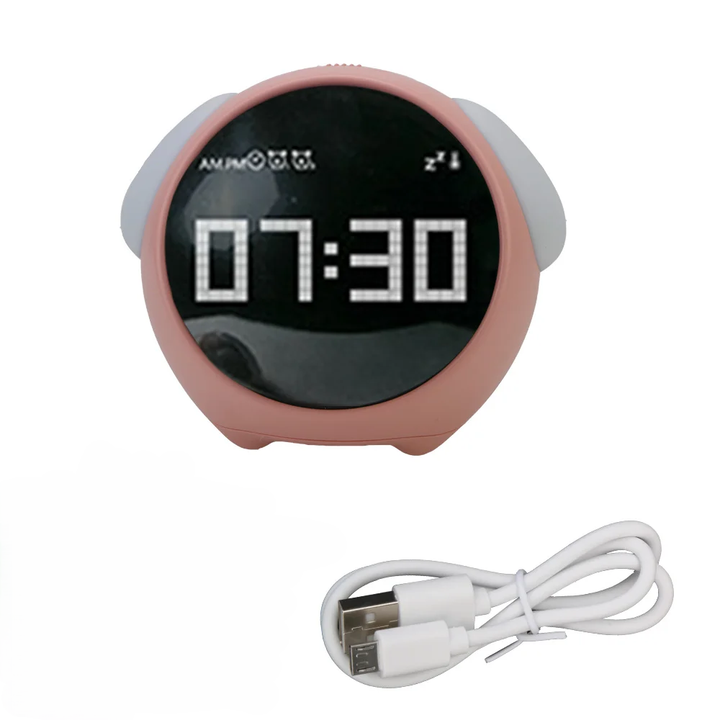 Cute Expression Night Light Alarm Clock | Stonrfield