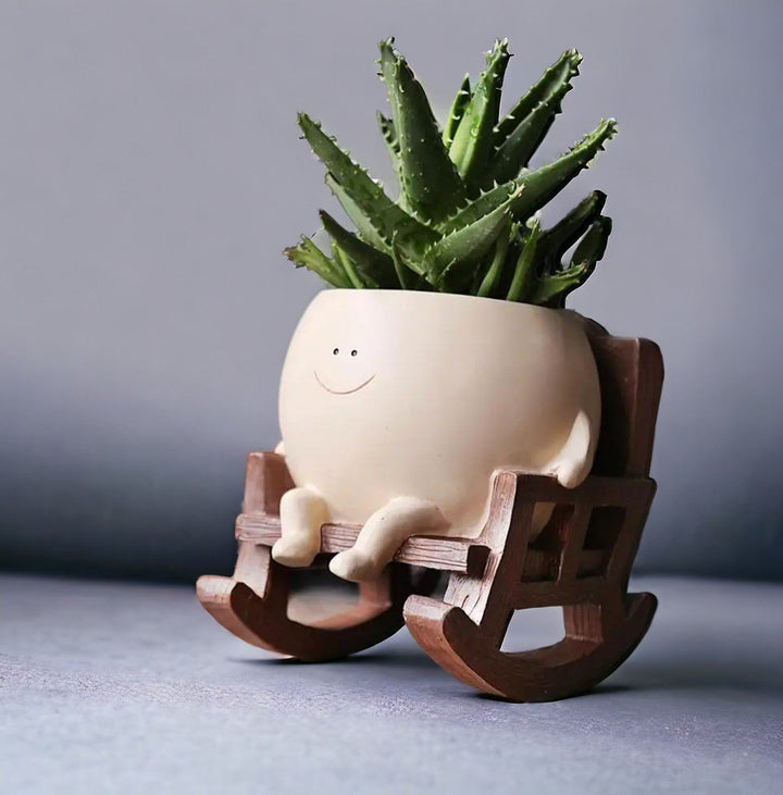 Stornfield | Resin smiling face flower pot
