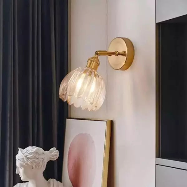 Stornfield | Frendorf Tulip Flower Bud Glass Wall Sconce