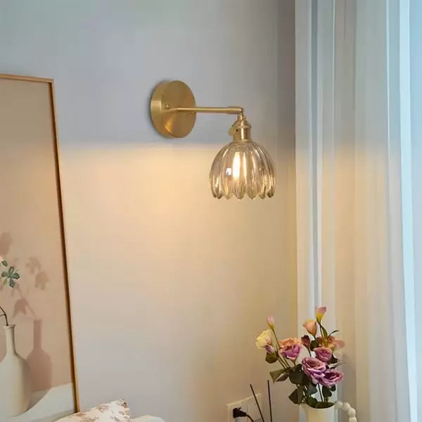 Stornfield | Frendorf Tulip Flower Bud Glass Wall Sconce