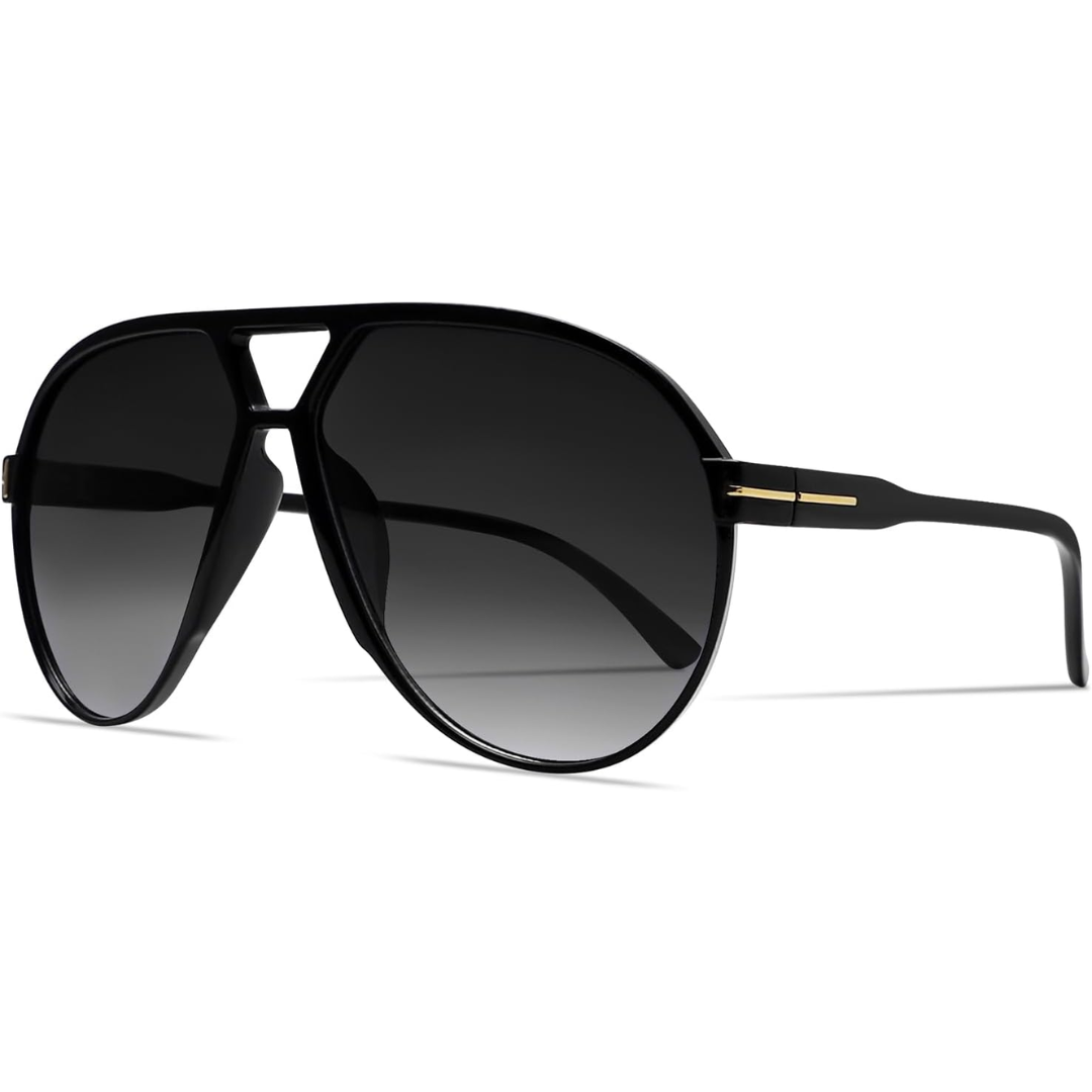 Aviator Oversize Sunglasses Retro UV400 | Stornfield