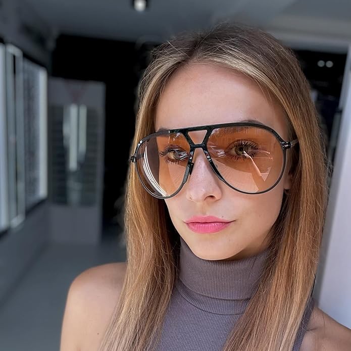 Aviator Oversize Sunglasses Retro UV400 | Stornfield