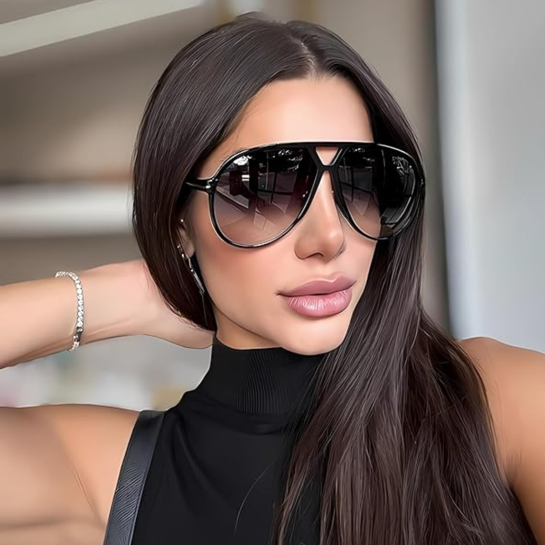 Aviator Oversize Sunglasses Retro UV400 | Stornfield