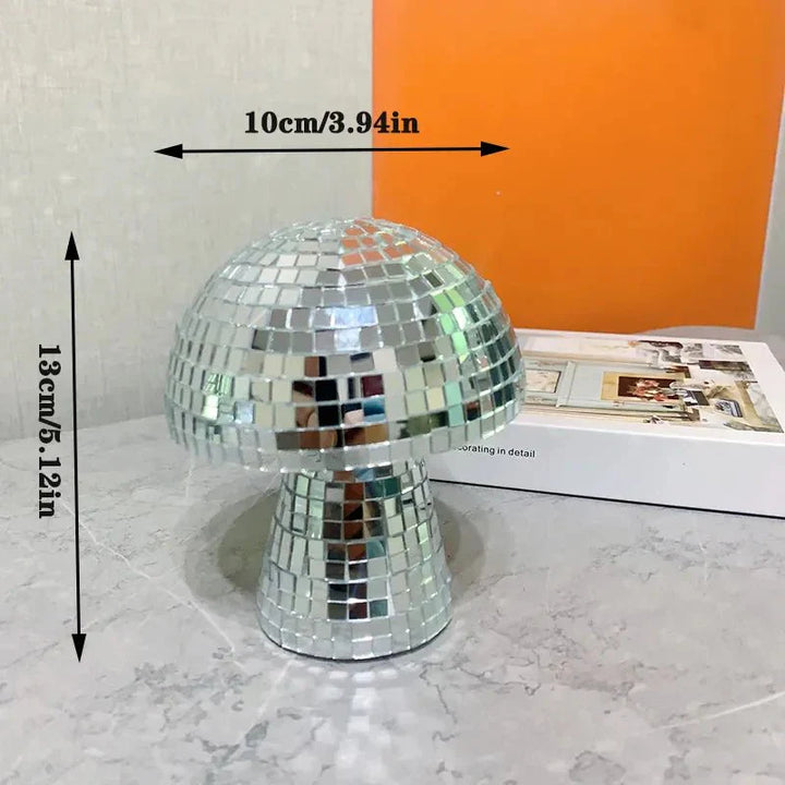 Stornfield | Décoration en verre rétro en forme de champignon disco