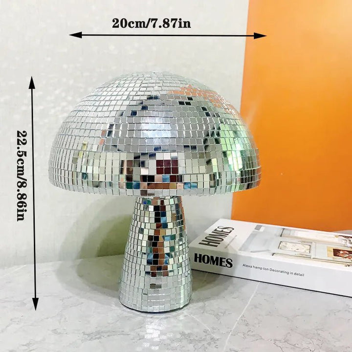 Stornfield | Décoration en verre rétro en forme de champignon disco