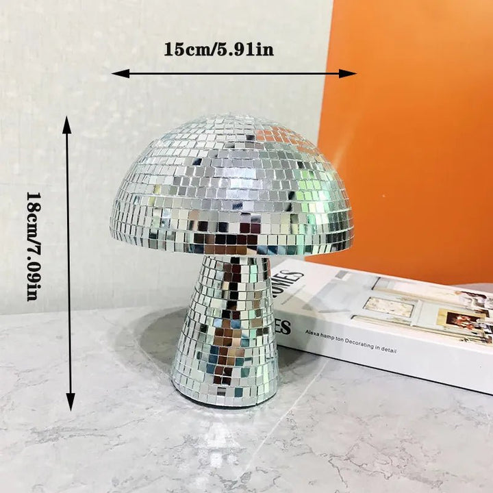Stornfield | Décoration en verre rétro en forme de champignon disco