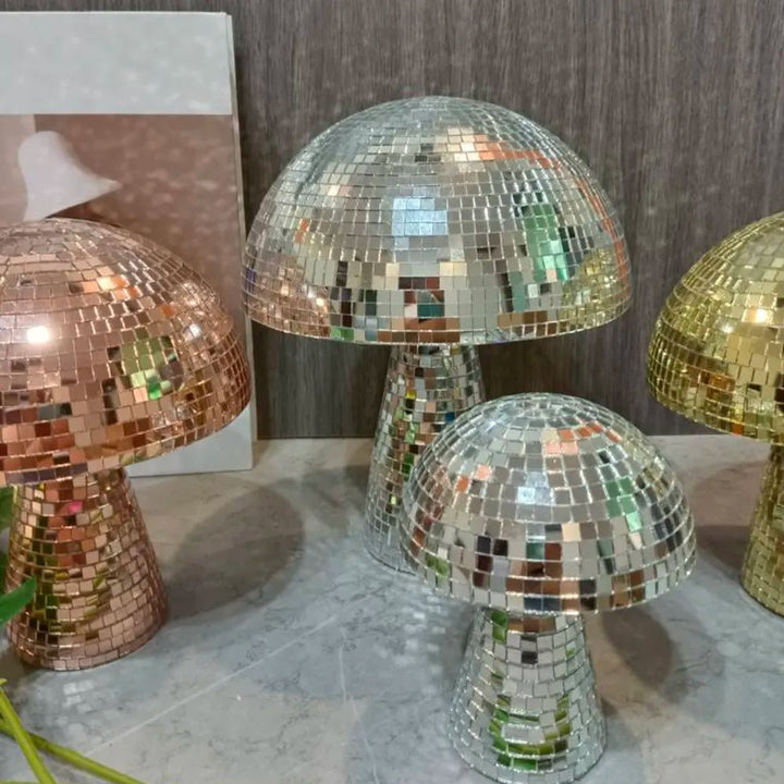 Stornfield | Décoration en verre rétro en forme de champignon disco