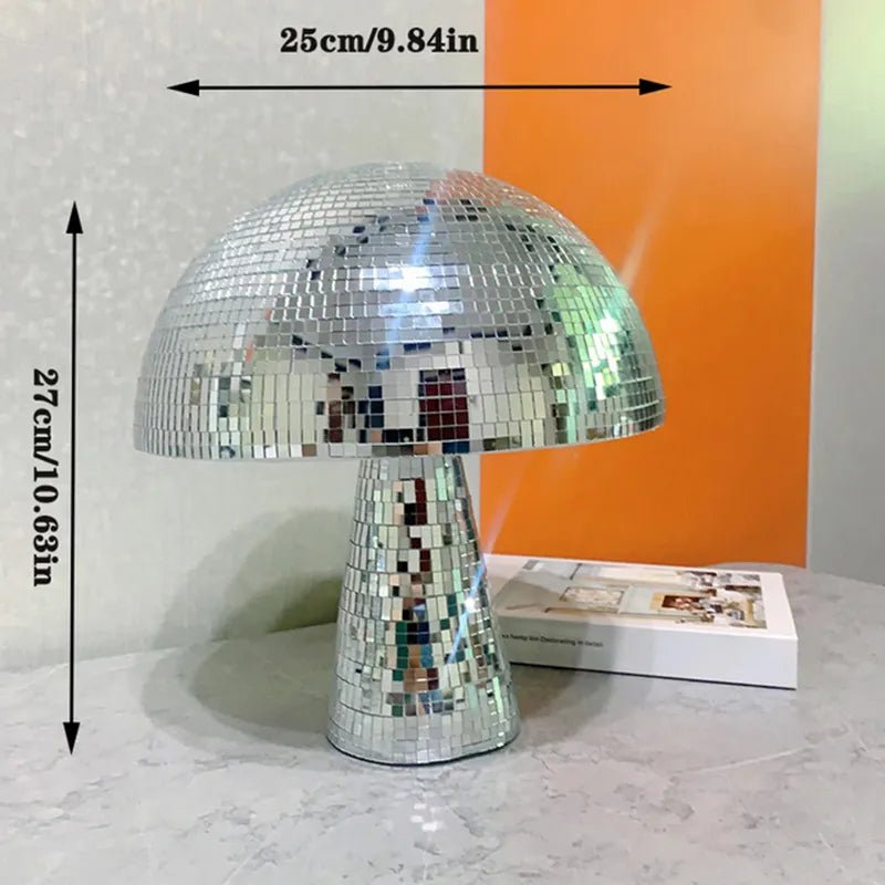 Stornfield | Décoration en verre rétro en forme de champignon disco