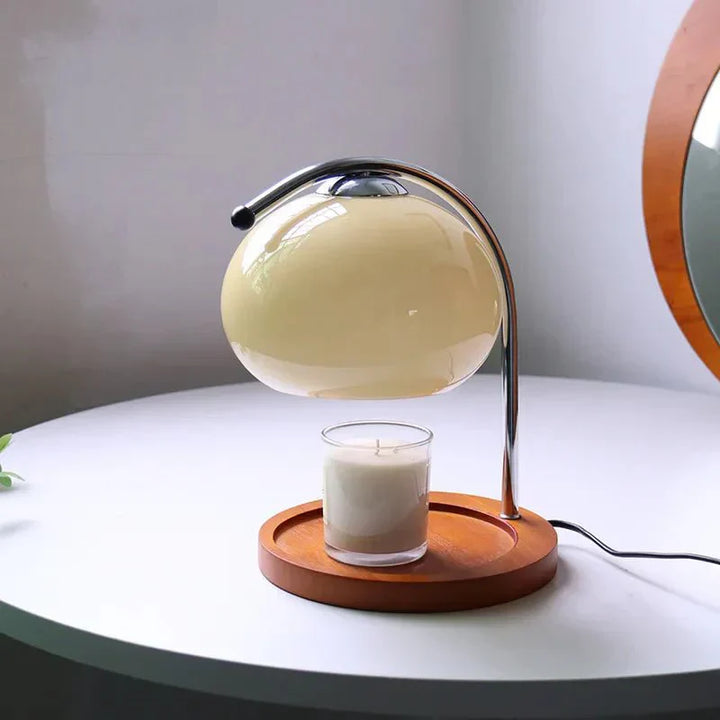 Stornfield | Retro-style glass table lamp with stand