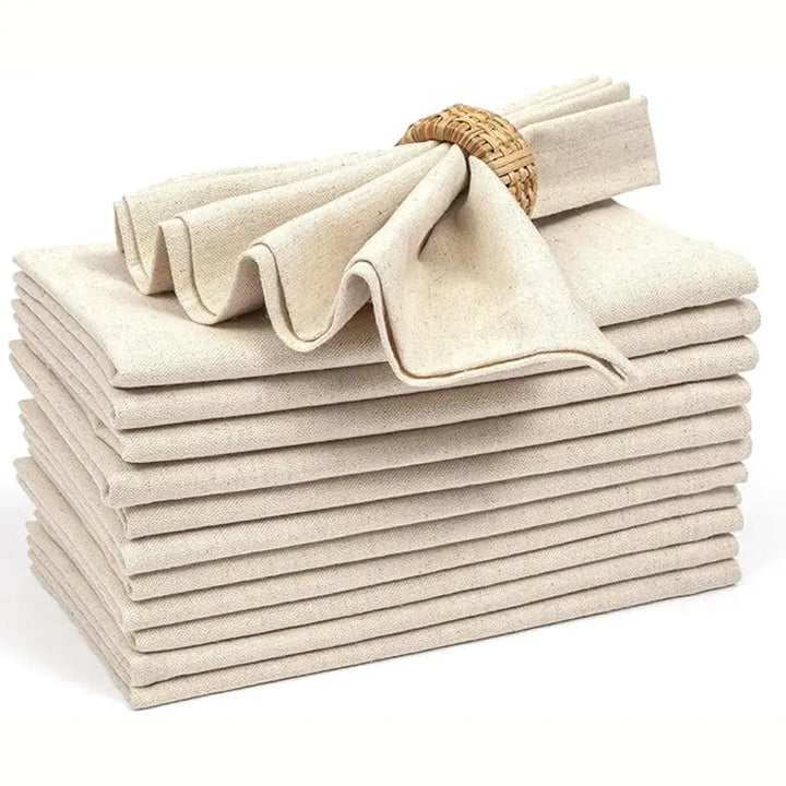 Reusable Polyester Tablecloth Napkins Thickened Durable Table Napkins | Stornfield