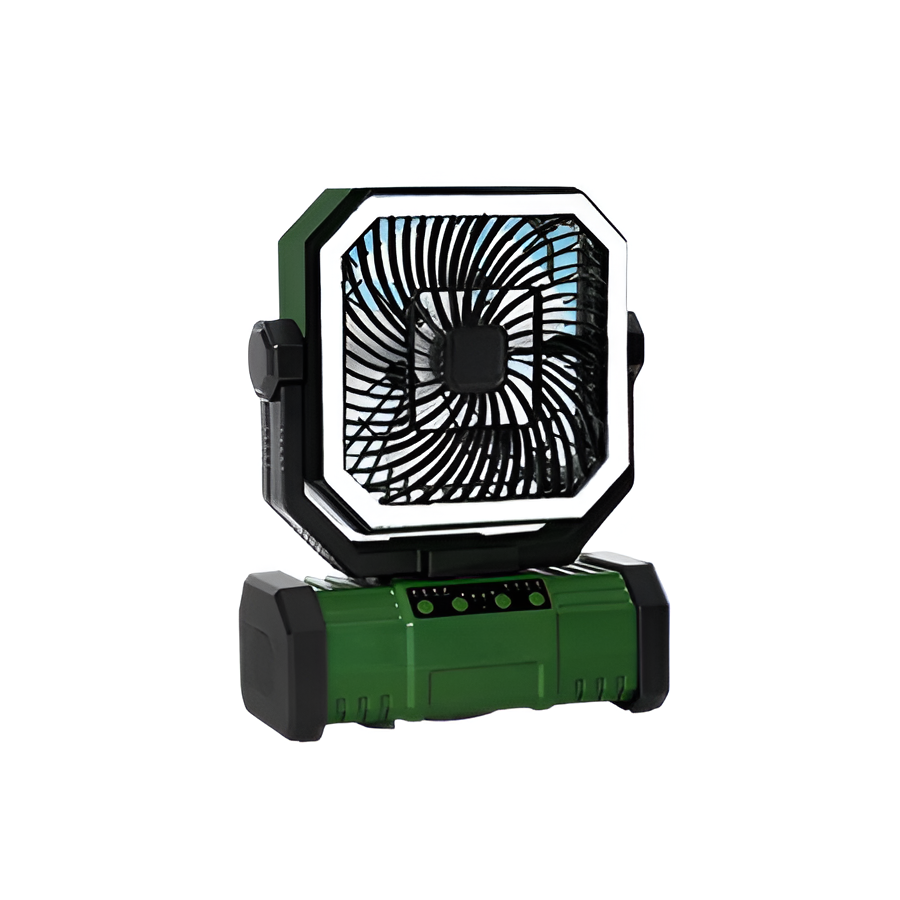 Rechargeable Camping Fan with 20000mAh Battery, 4 Speeds and LED Lantern | Stornfield