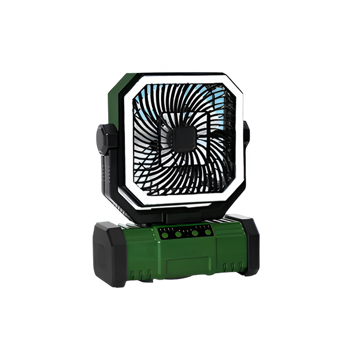Rechargeable Camping Fan with 20000mAh Battery, 4 Speeds and LED Lantern | Stornfield