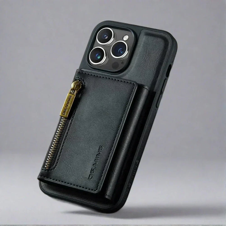 Stornfield | RFID iPhone Wallet Case | Removable Magnetic Car Mount Shockproof Case