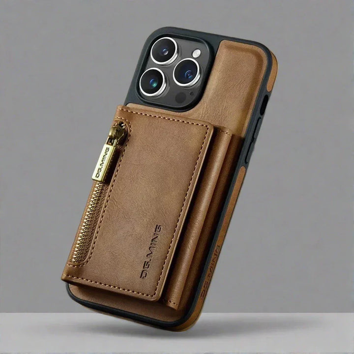 Stornfield | RFID iPhone Wallet Case | Removable Magnetic Car Mount Shockproof Case