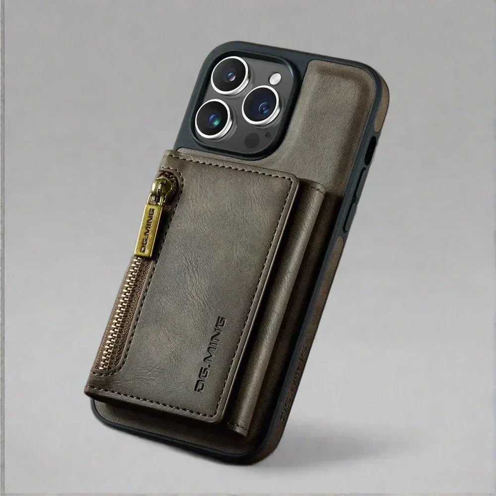 Stornfield | RFID iPhone Wallet Case | Removable Magnetic Car Mount Shockproof Case