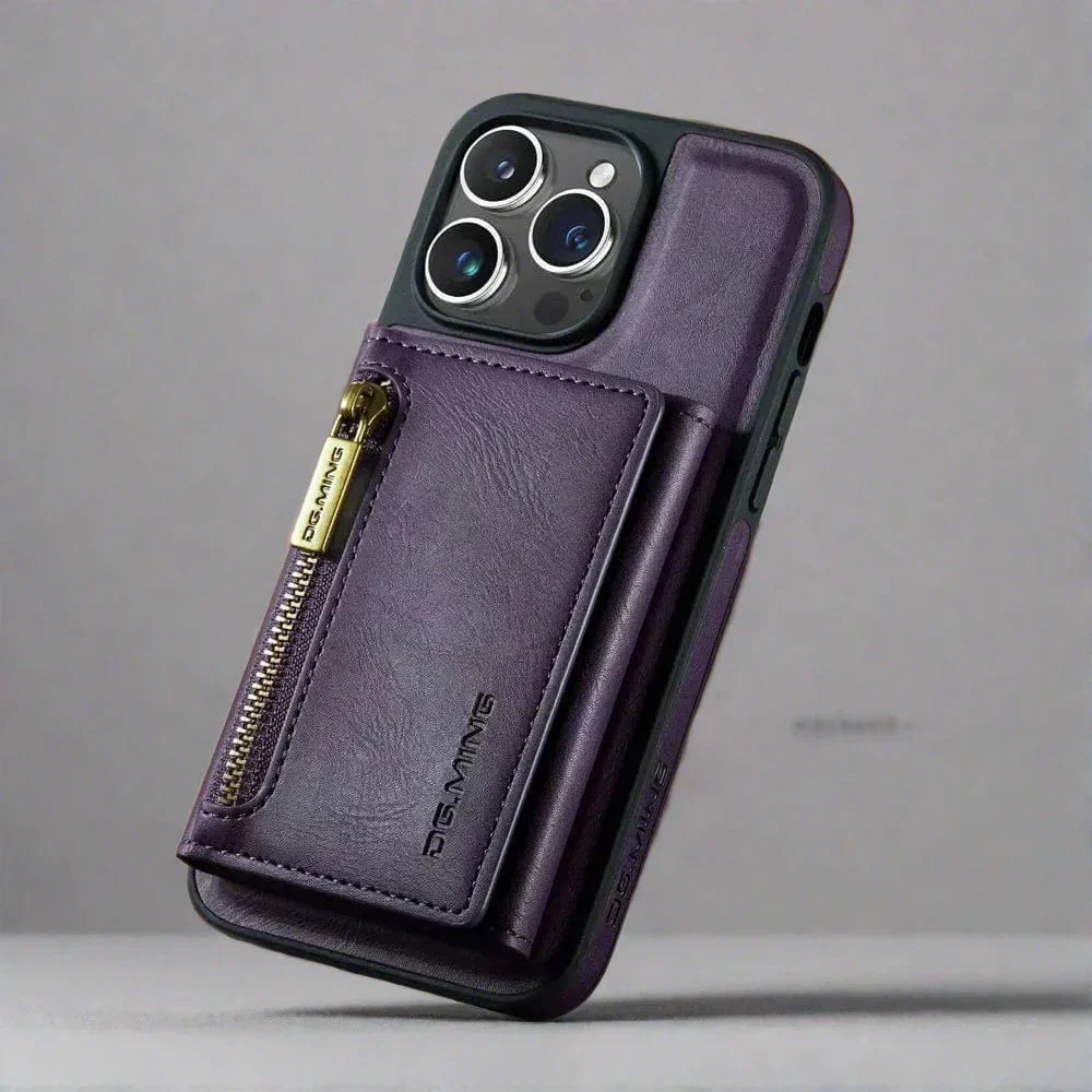 Stornfield | RFID iPhone Wallet Case | Removable Magnetic Car Mount Shockproof Case