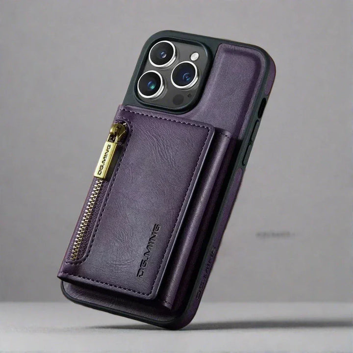 Stornfield | RFID iPhone Wallet Case | Removable Magnetic Car Mount Shockproof Case
