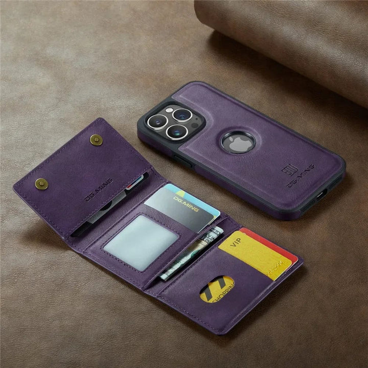 Stornfield | RFID iPhone Wallet Case | Removable Magnetic Car Mount Shockproof Case