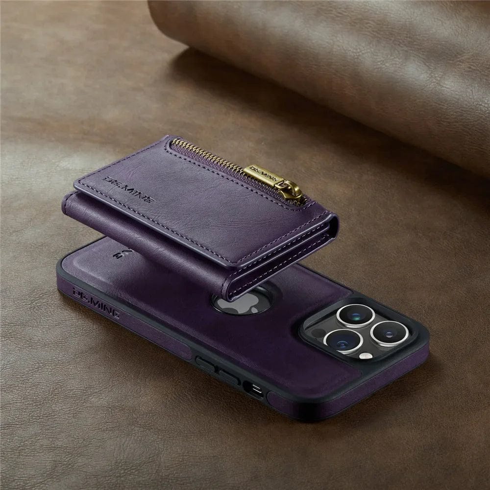 Stornfield | RFID iPhone Wallet Case | Removable Magnetic Car Mount Shockproof Case