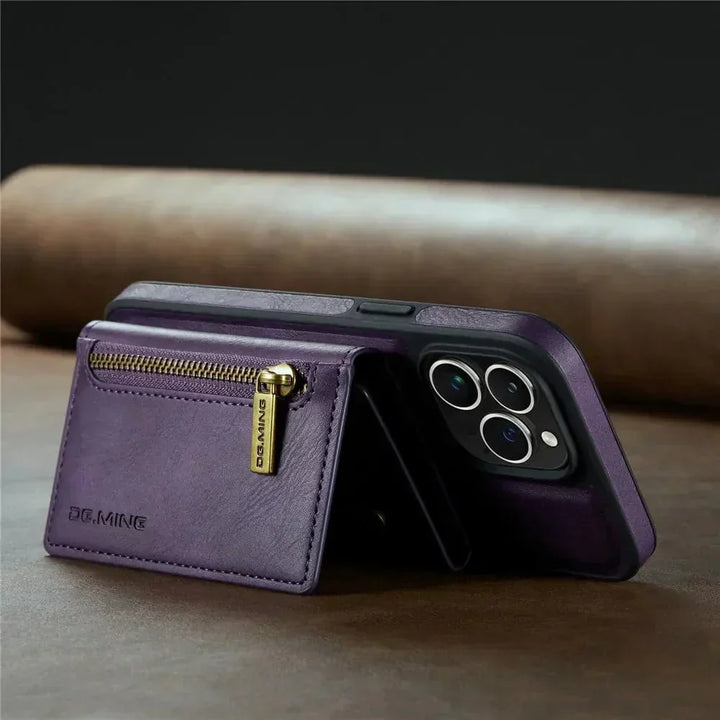 Stornfield | RFID iPhone Wallet Case | Removable Magnetic Car Mount Shockproof Case