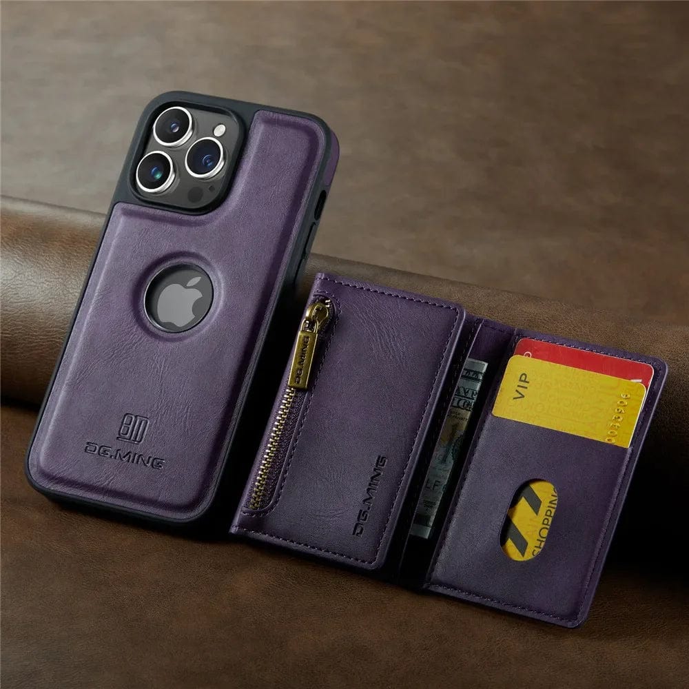Stornfield | RFID iPhone Wallet Case | Removable Magnetic Car Mount Shockproof Case