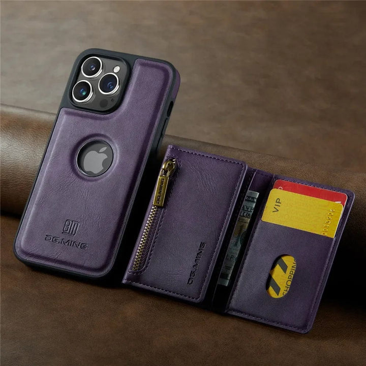 Stornfield | RFID iPhone Wallet Case | Removable Magnetic Car Mount Shockproof Case