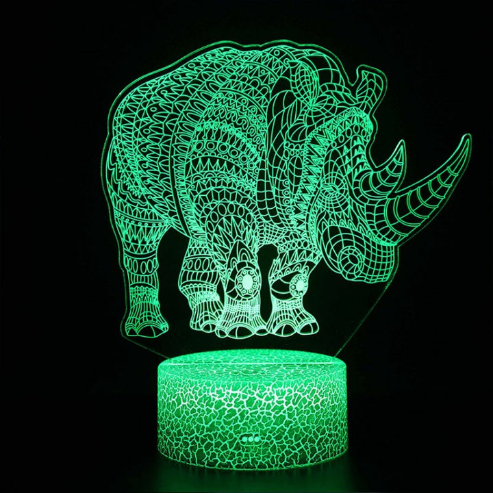 Stornfield | Majestic Rhinoceros 3D Lamp