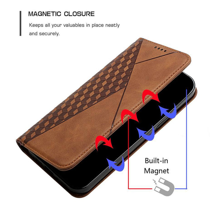 Stornfield | Étui de portefeuille à motif losange pour Samsung Galaxy S21/S20