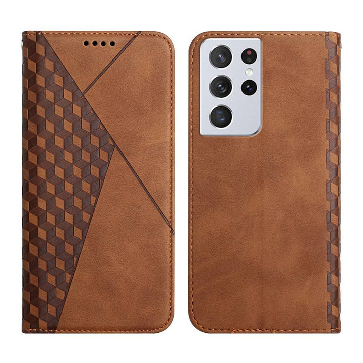 Stornfield | Étui de portefeuille à motif losange pour Samsung Galaxy S21/S20