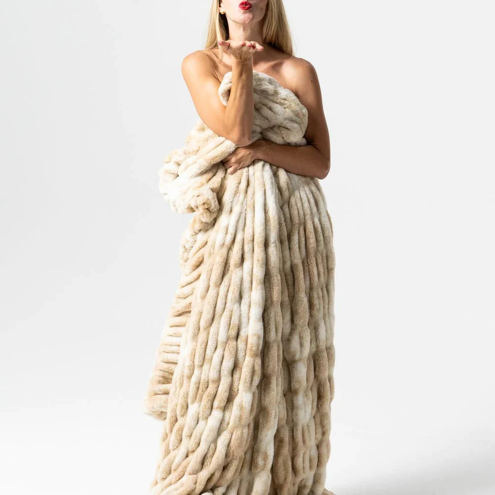Faux Fur Blanket Ripple | Stornfield