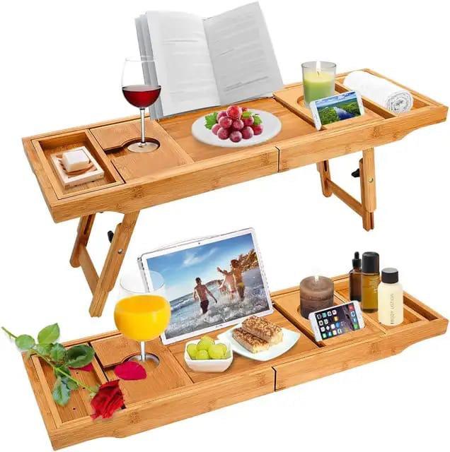 Stornfield | Extendable Bamboo Bathtub Caddy