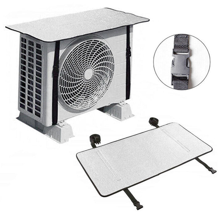 AC Outdoor Unit Protector Aluminum Cover With Straps Stornfield