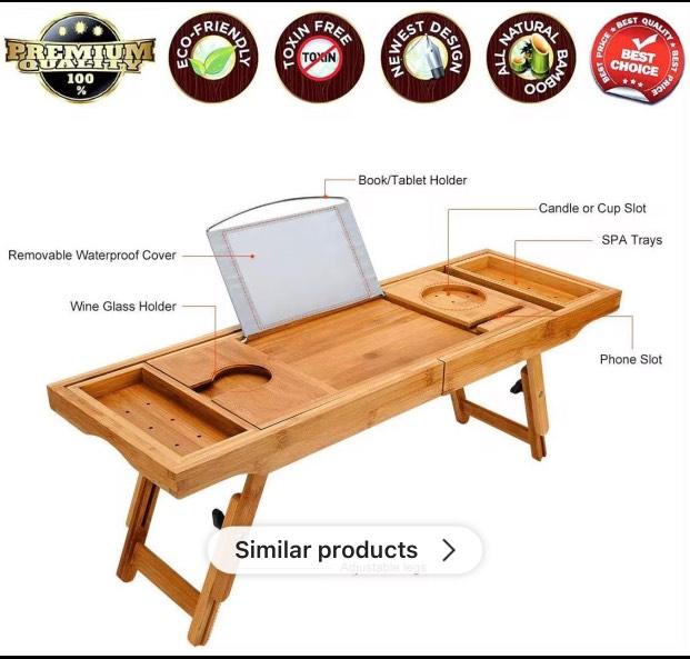 Stornfield | Extendable Bamboo Bathtub Caddy