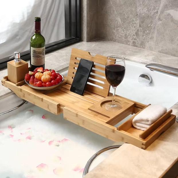 Stornfield | Extendable Bamboo Bathtub Caddy