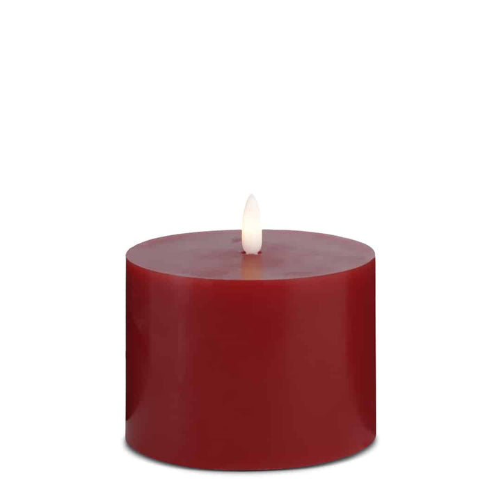 LED Candle (1 piece) with realistic 3D flame 10 x 10 cm | Stornfield