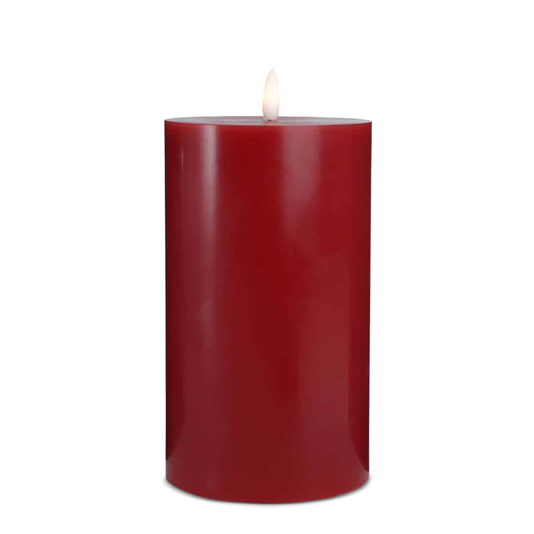 LED Candle (1 piece) with realistic 3D flame 10 x 20 cm | Stornfield