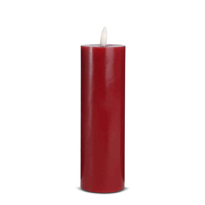LED Candle (1 piece) with realistic 3D flame 5 x 20 cm | Stornfield