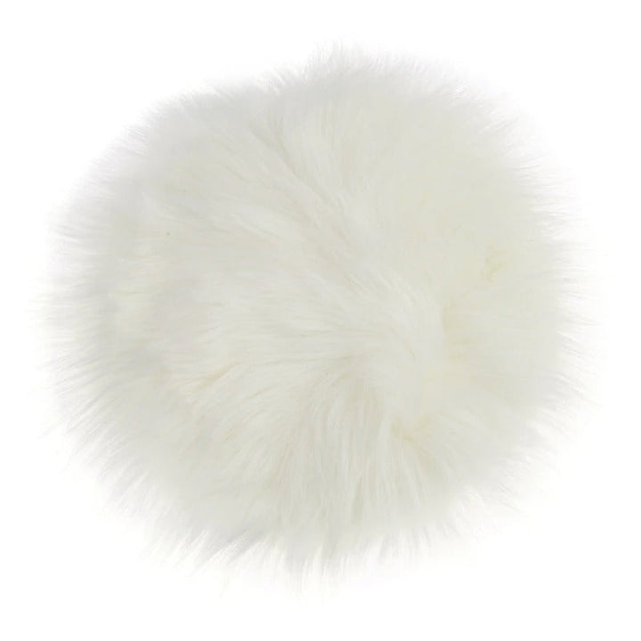 Stornfield | Coussin Rond en Fourrure Synthétique